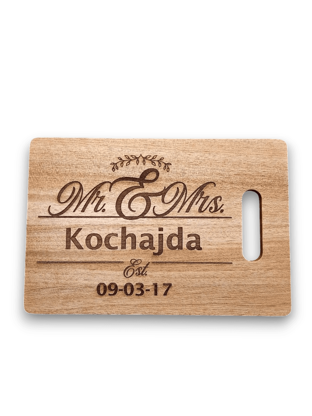 Custom Engraved Wedding Charcuterie Board - Keeko Designs