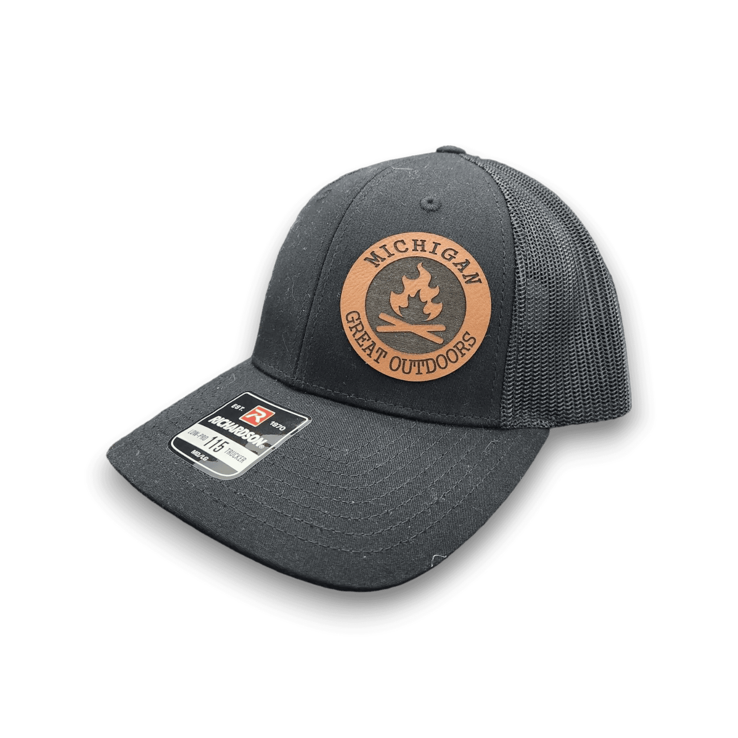 Michigan Great Outdoors Campfire Patch Trucker Hat - Keeko Designs
