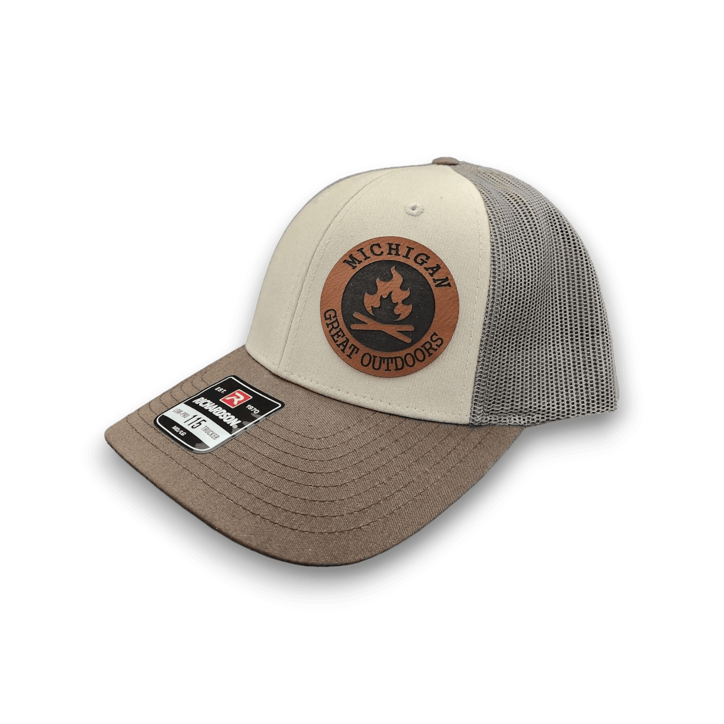 Michigan Great Outdoors Campfire Patch Trucker Hat - Keeko Designs