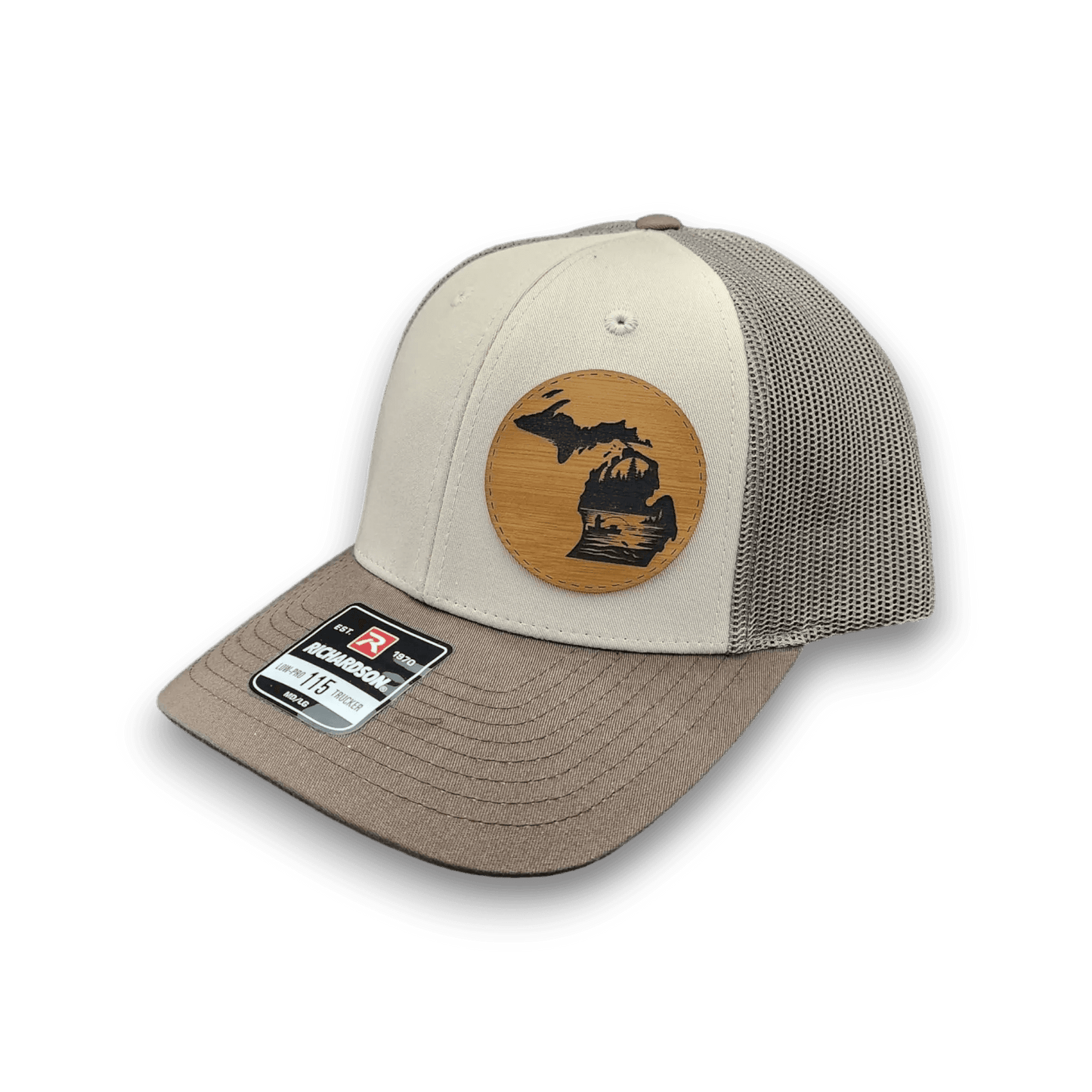 Michigan River Fishing Hat Trucker Patch Cap - Keeko Designs