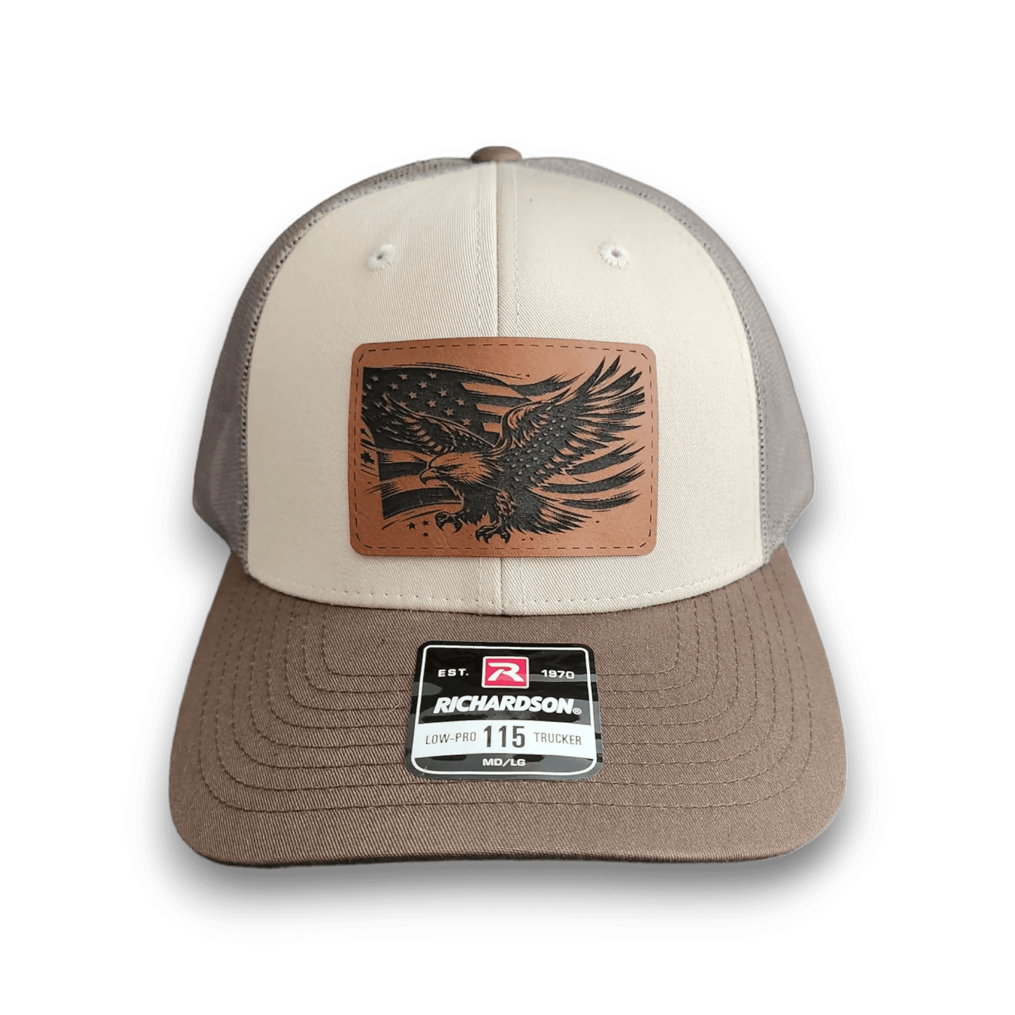 American Flag with Eagle Patch Trucker Hat - Keeko Designs