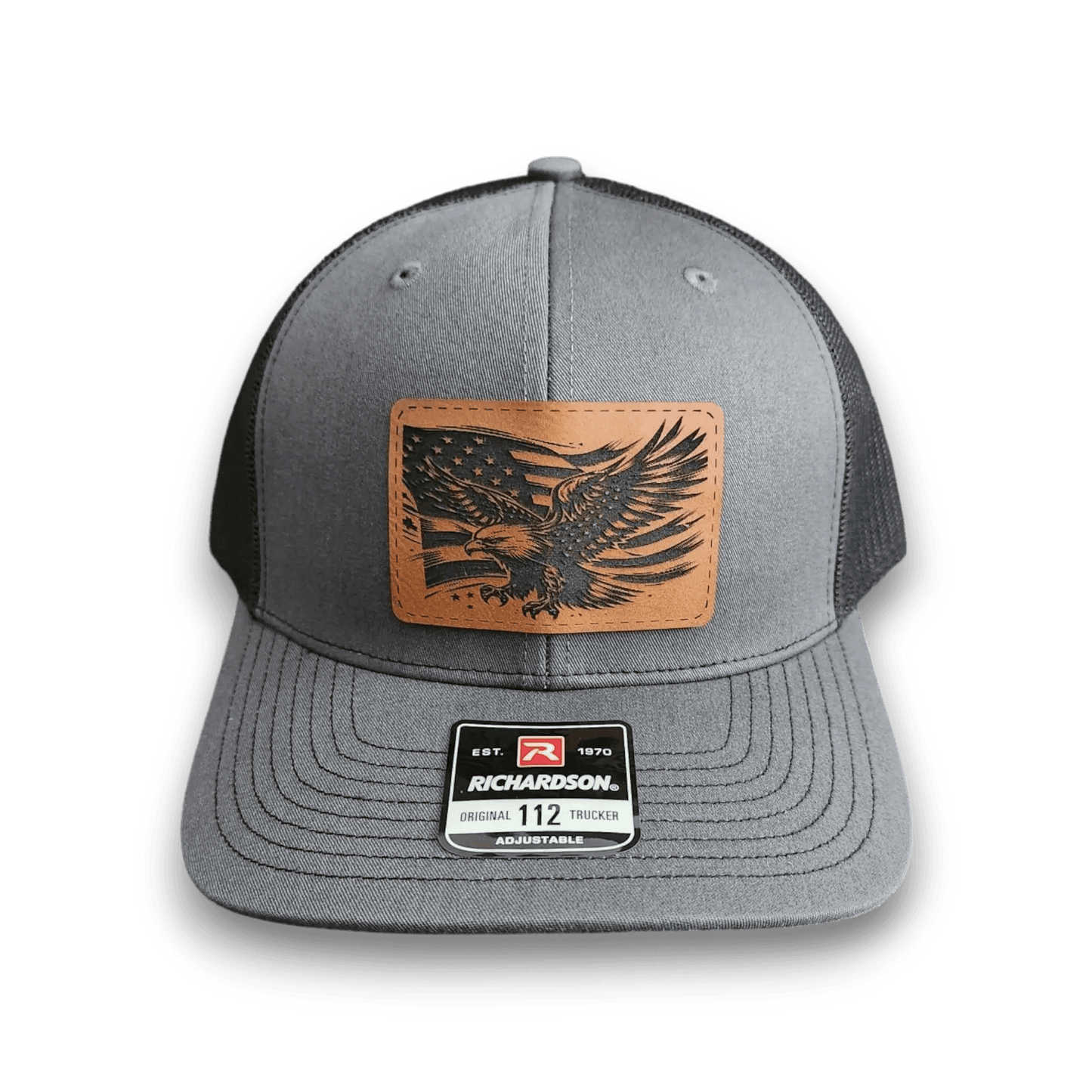 American Flag with Eagle Patch Trucker Hat - Keeko Designs