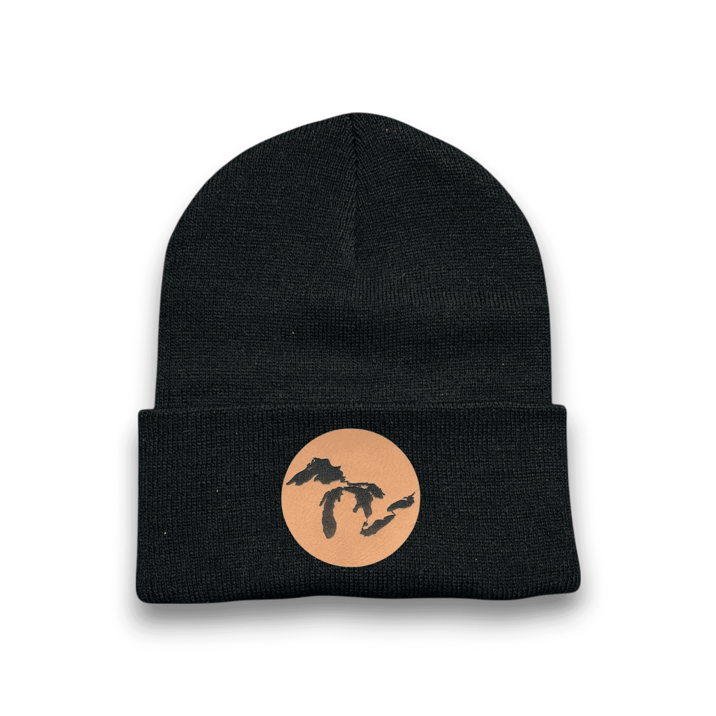 Michigan Great Lakes Silhouette Patch Beanie hat - Keeko Designs