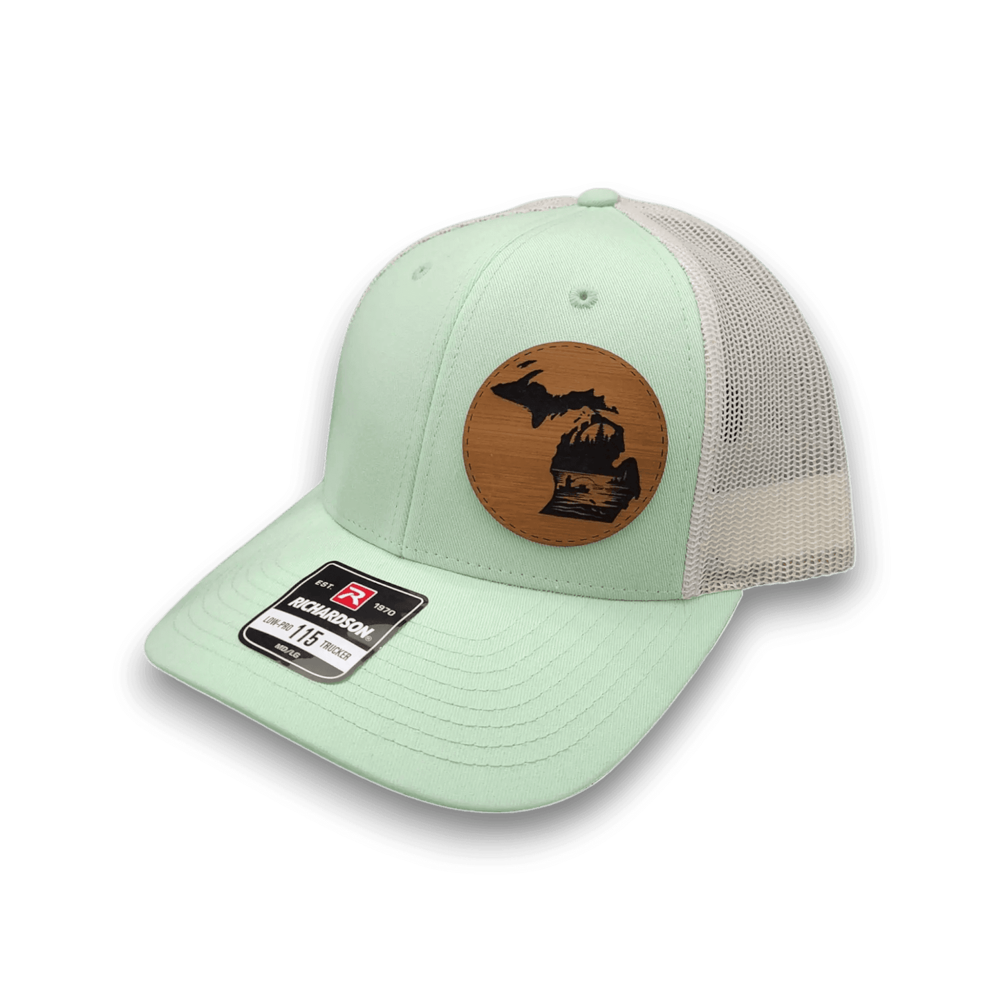Michigan River Fishing Hat Trucker Patch Cap - Keeko Designs