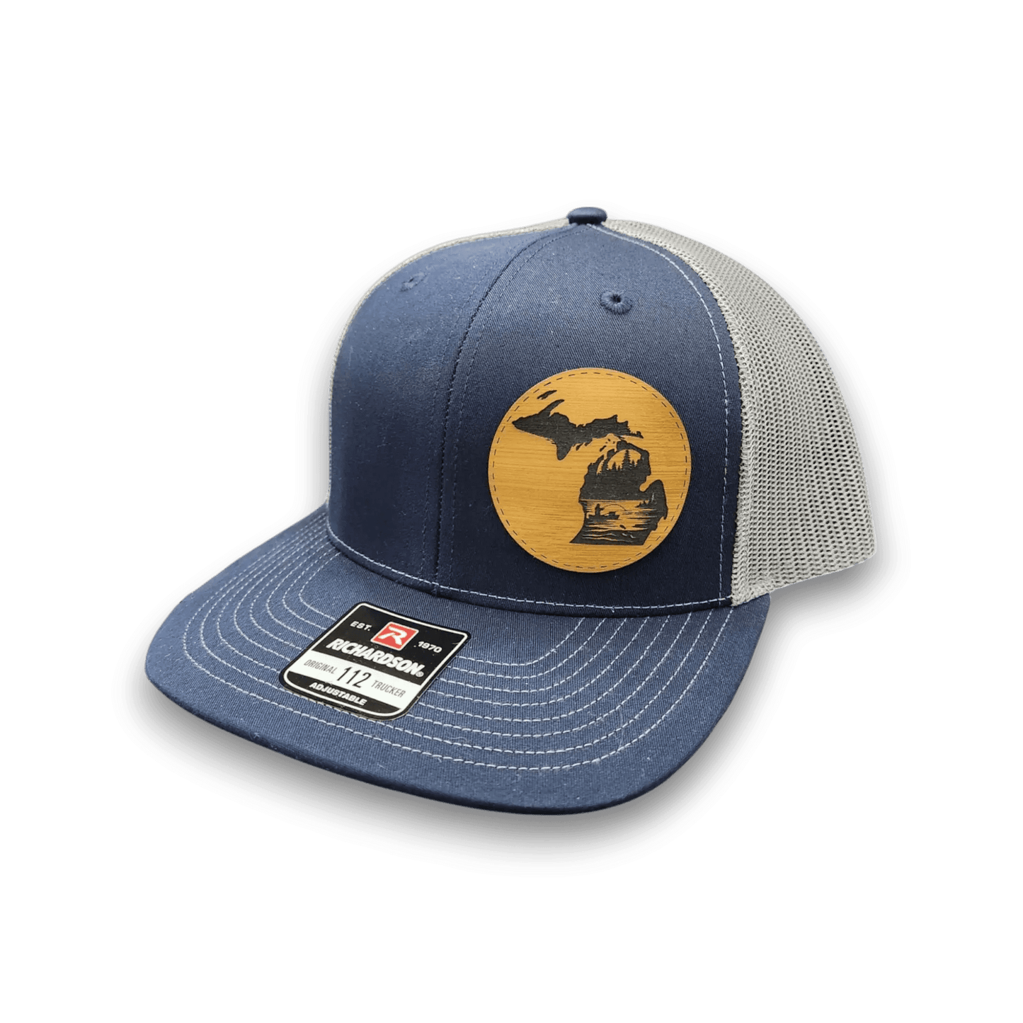 Michigan River Fishing Hat Trucker Patch Cap - Keeko Designs