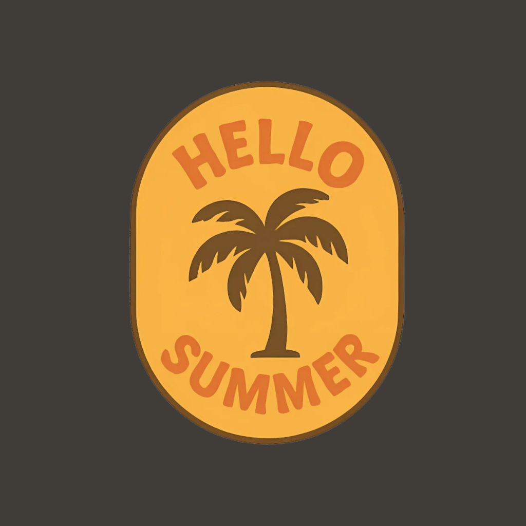 Summer Collection text with colorful flowers on dark background
