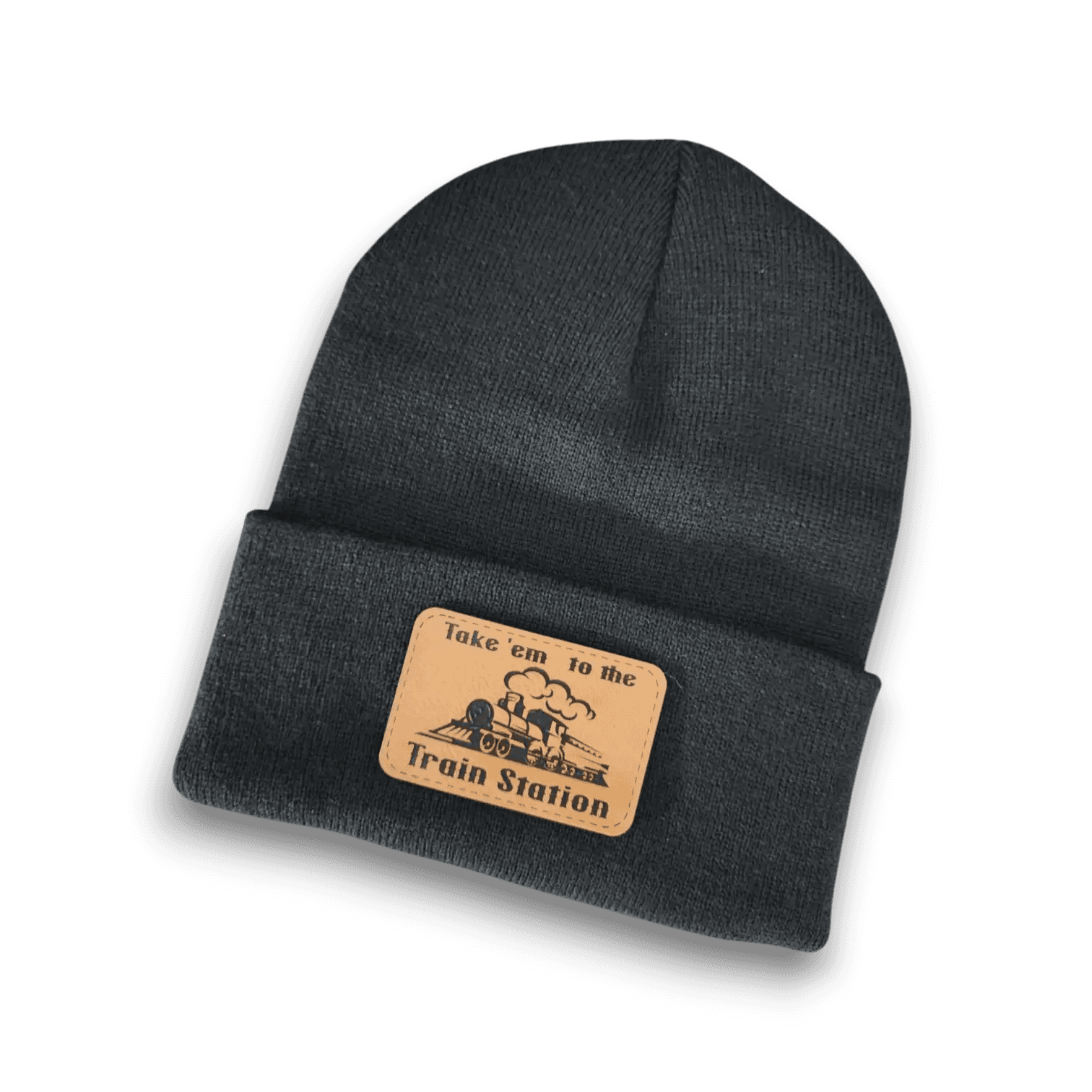 Take 'em to the Train Station Patch Beanie Hat
