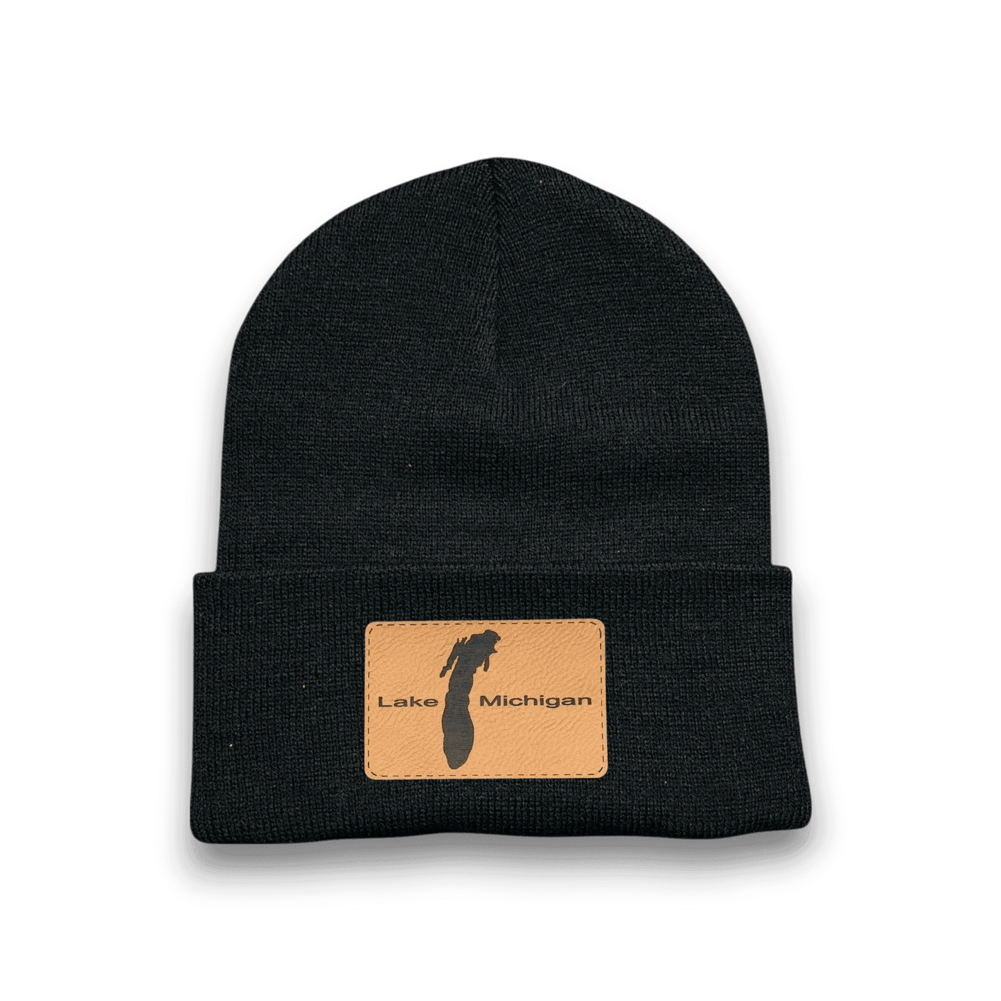 Lake Michigan Patch Beanie Hat - Keeko Designs