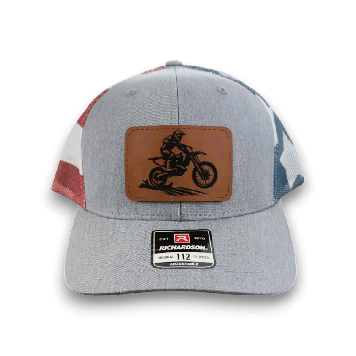 Trucker Hat with Patch - Dirt Bike - Keeko Designs