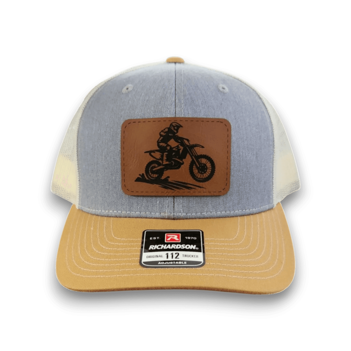 Trucker Hat with Patch - Dirt Bike - Keeko Designs