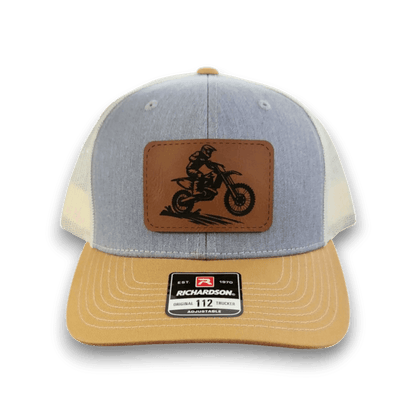 Trucker Hat with Patch - Dirt Bike - Keeko Designs