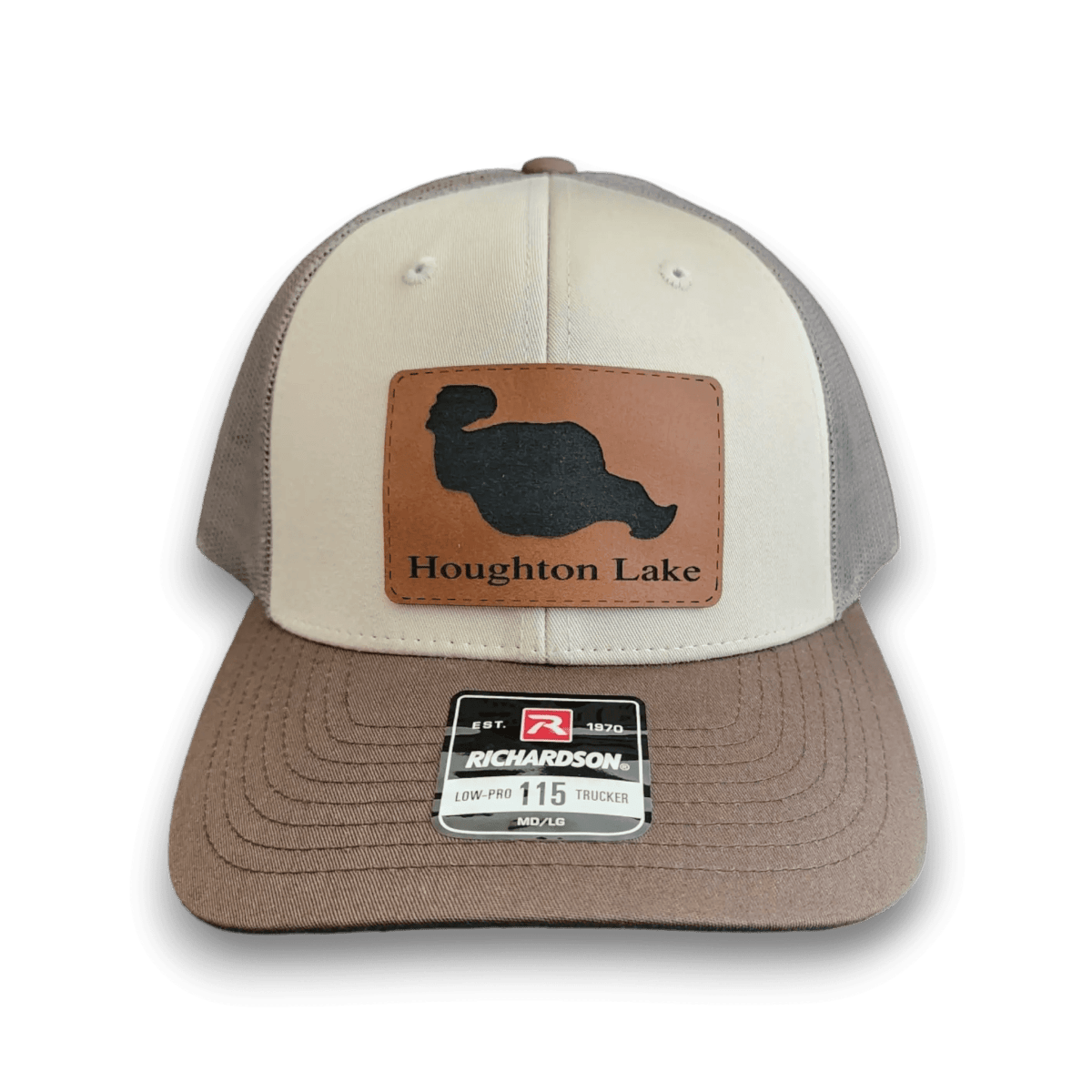 Trucker Hat with Patch - Houghton Lake - Keeko Designs
