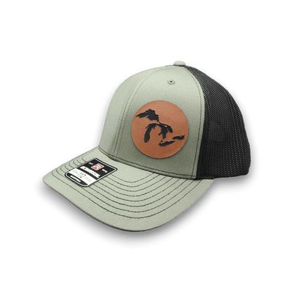 Michigan Great Lakes Silhouette Patch Trucker Hat - Keeko Designs