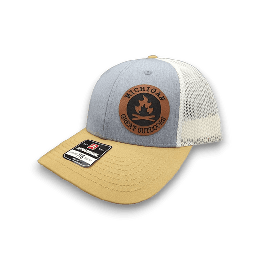 Michigan Great Outdoors Campfire Patch Trucker Hat - Keeko Designs