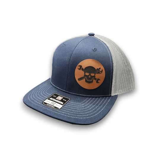 Skull Mechanic Patch Trucker Hat - Keeko Designs