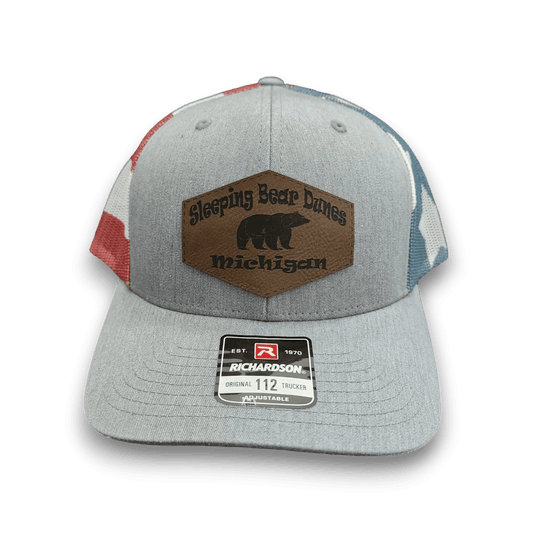 Sleeping Bear Dunes Michigan Patch Trucker Hat - Keeko Designs