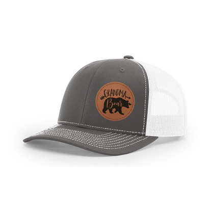 Trucker Hat with Patch-Grandma Bear