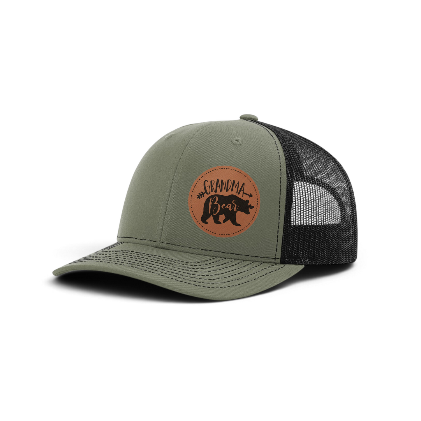 Trucker Hat with Patch-Grandma Bear