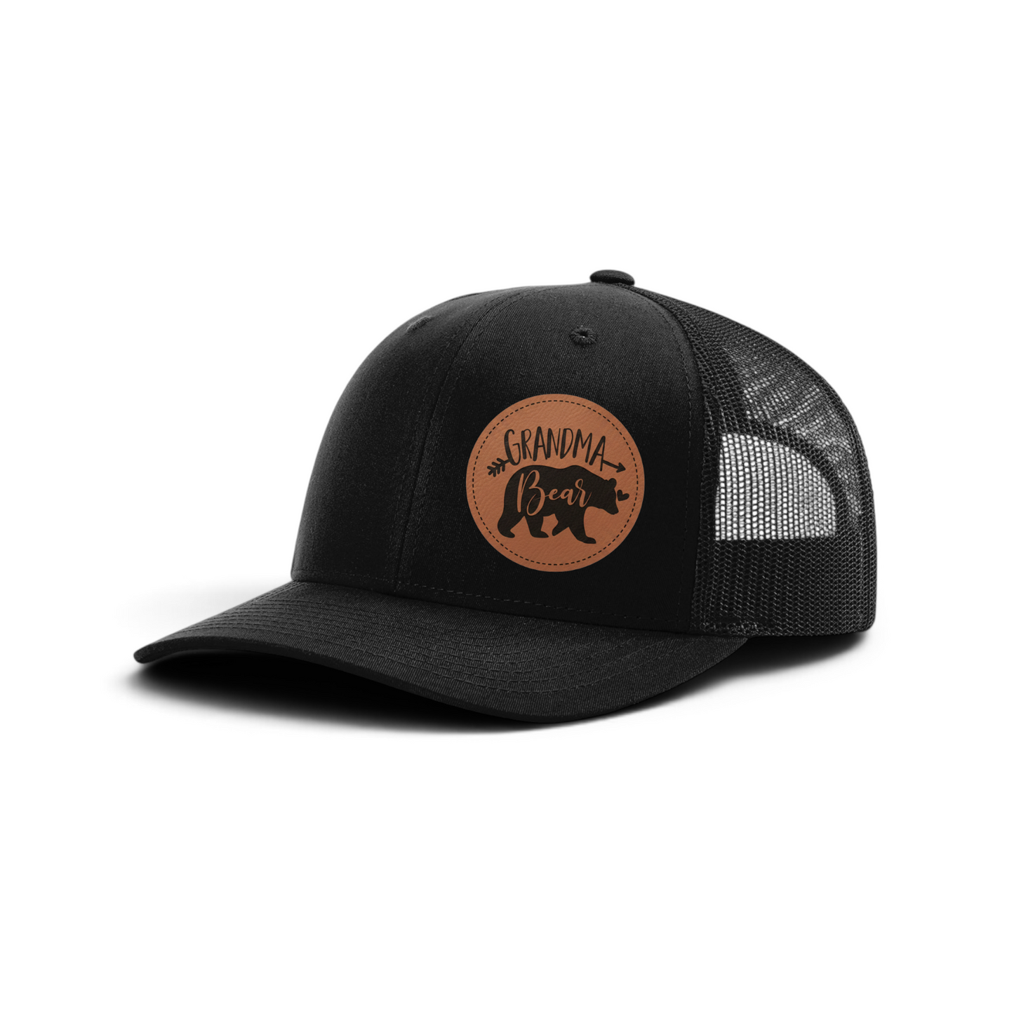 Trucker Hat with Patch-Grandma Bear