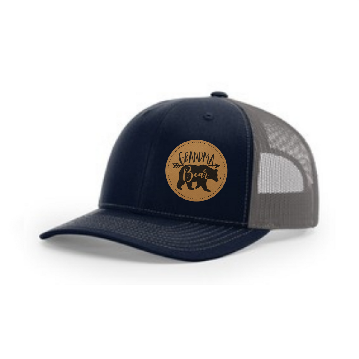 Trucker Hat with Patch-Grandma Bear
