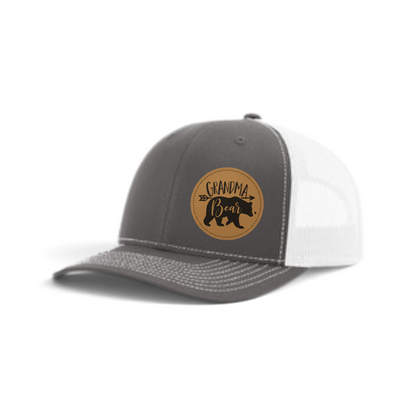 Trucker Hat with Patch-Grandma Bear