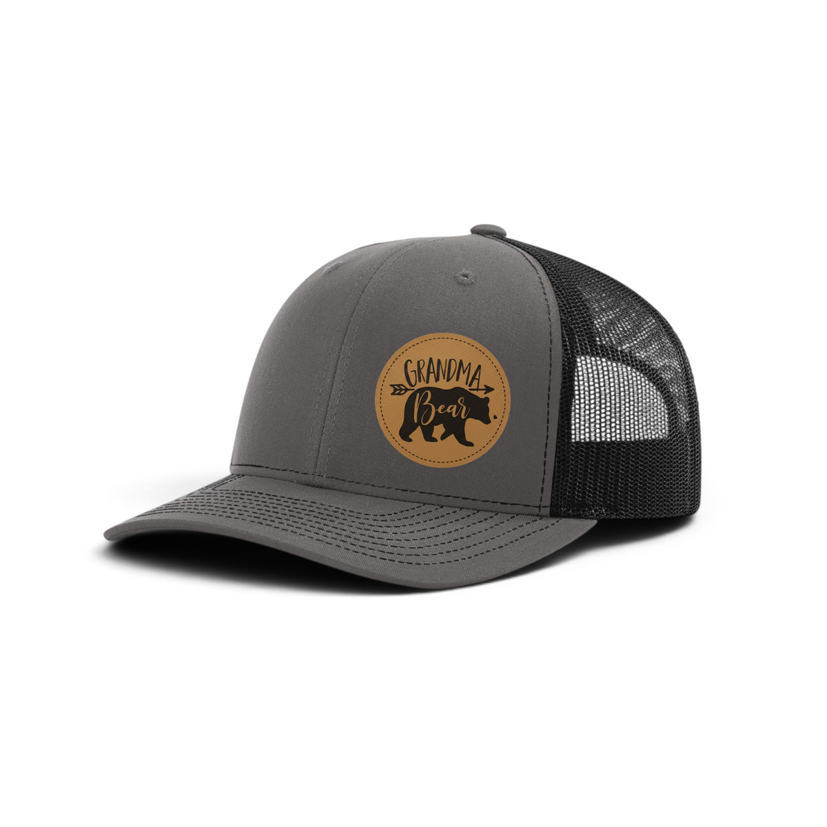 Trucker Hat with Patch-Grandma Bear