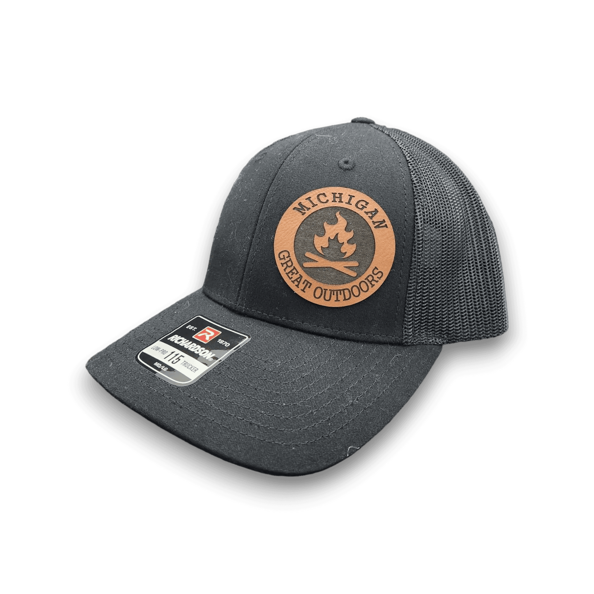 Michigan Great Outdoors Campfire Patch Trucker Hat - Keeko Designs