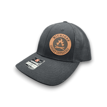 Michigan Great Outdoors Campfire Patch Trucker Hat - Keeko Designs