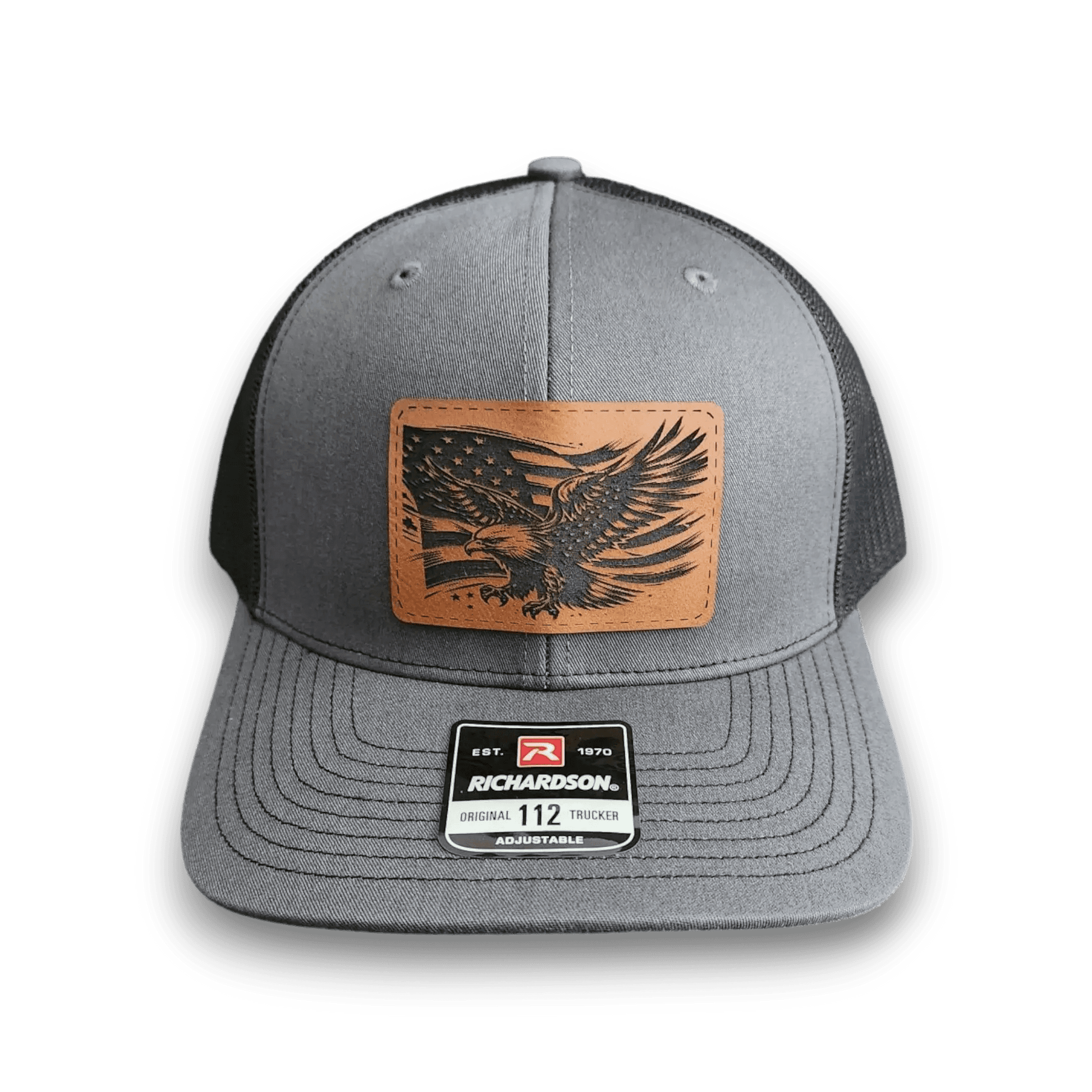 American Flag with Eagle Patch Trucker Hat - Keeko Designs