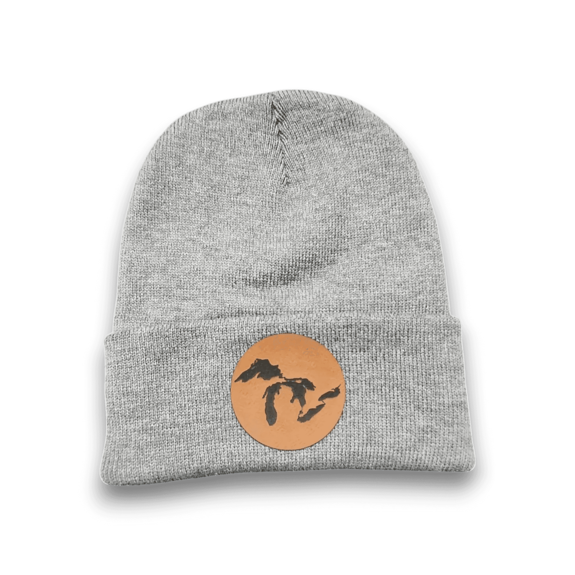 Michigan Great Lakes Silhouette Patch Beanie hat - Keeko Designs