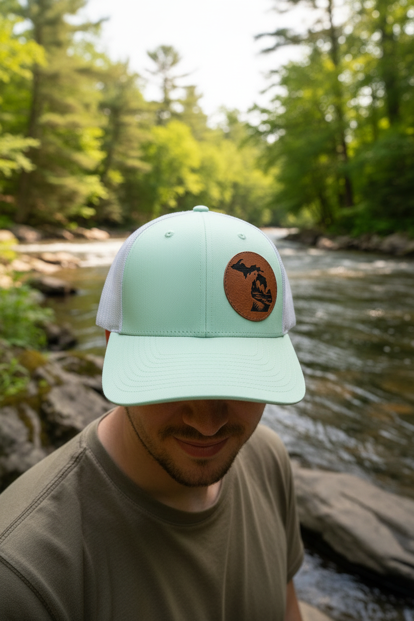 Michigan River Trucker Hat - Model Shot