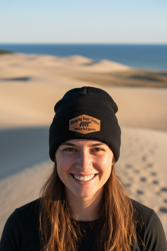 Sleeping Bear Dunes Beanie - Model Shot