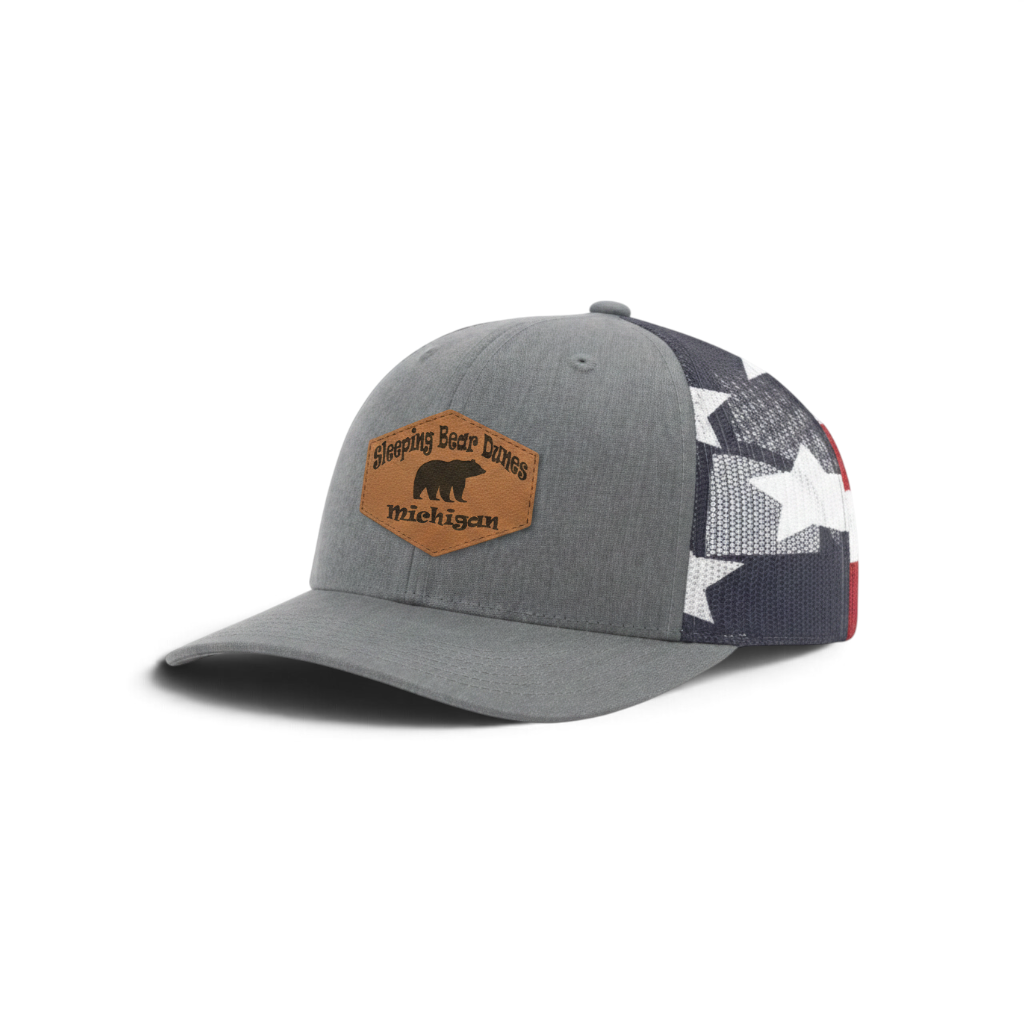 Trucker Hat with Patch-Sleeping Bear Dunes Michigan