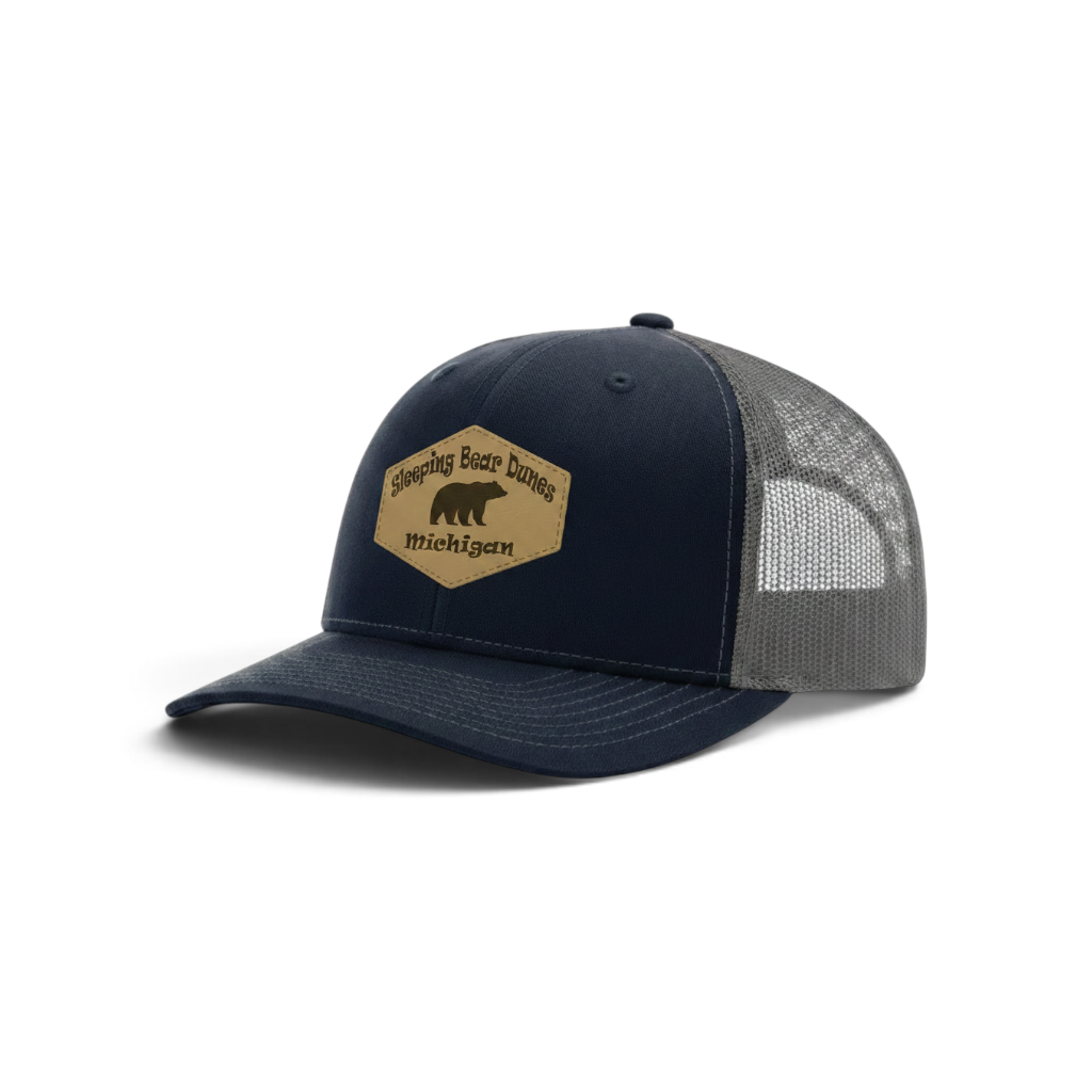 Trucker Hat with Patch-Sleeping Bear Dunes Michigan